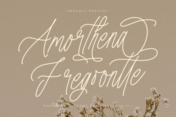 Amorthena Fregoontte: A Refined Script Typeface for Digital Branding