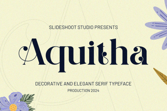 Aquitha: A Classy Serif Font for Real Business Branding
