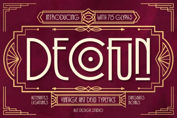 Decofun Typeface: Your Art Deco Sans Serif for Handmade Brands