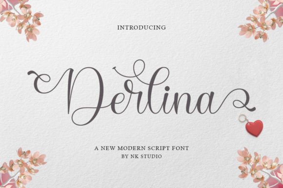 Derlina Script: A Modern Typeface for Handmade Labels & Printables