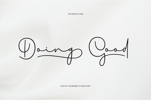 Doing Good Font: A Handwritten Script for Crafters & Sellers