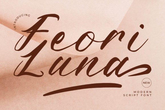 Feori Luna: A Romantic Handwritten Font for Digital Branding
