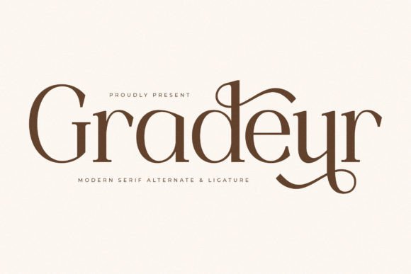 Gradeur: A Modern Serif Typeface for Scroll-Stopping Brand Content