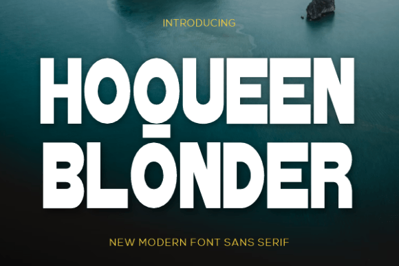 Hoqueen Blonder: A Clean Sans Serif Font That Elevates Small Business Branding