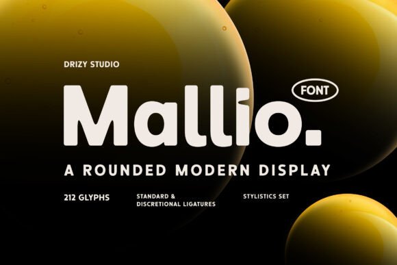 Mallio: A Rounded Modern Display Font for Clean Branding