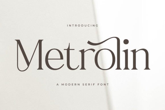 Metrolin: A Modern Serif Typeface for Editorial Elegance