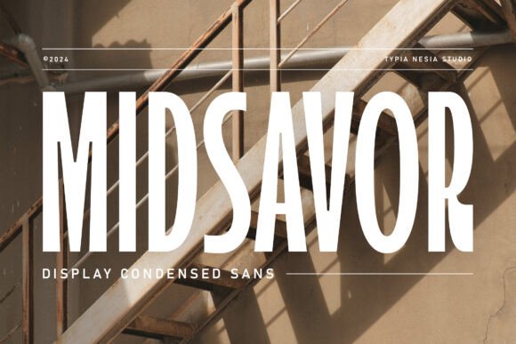 Midsavor: A Display Sans Serif That Cuts Through the Feed