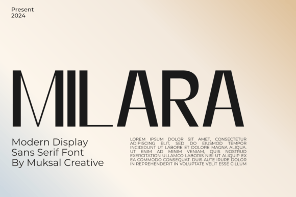 Milara: A Refined Sans Serif Font for Digital Branding