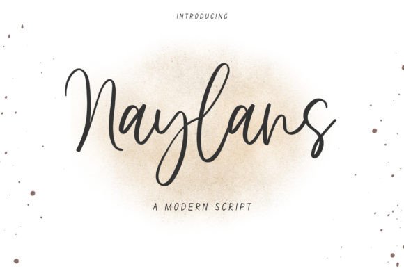 Naylans: A Modern Script Font for Editorial Design