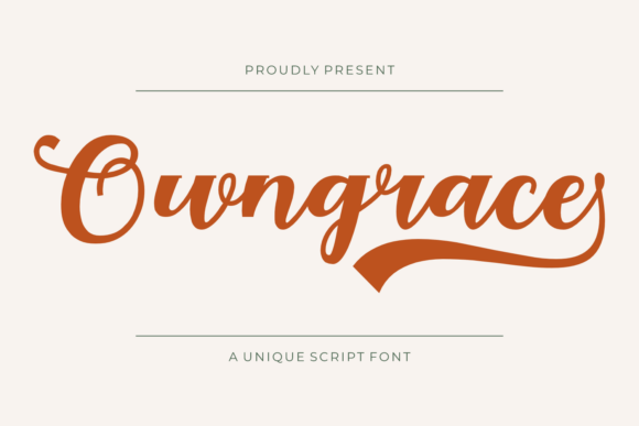 Owngrace: A Playful Script Font That Elevates Real Small Business Branding
