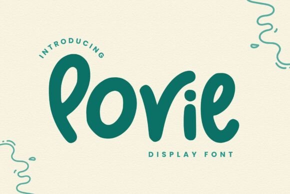 Povie: A Bold Handwritten Font That Cuts Through the Feed