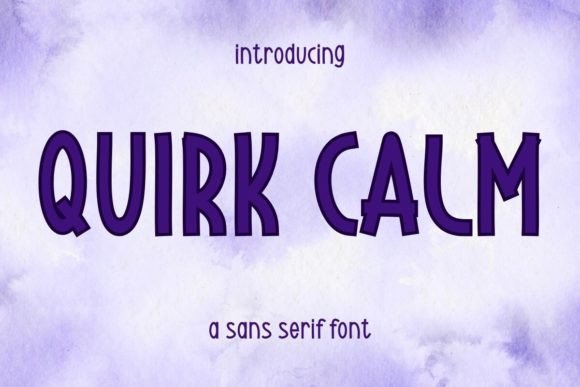 Quirk Calm: A Thoughtful Sans Serif for Editorial Calm