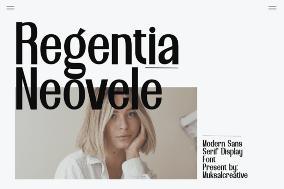 Regentia Neovele: A Refined Sans Serif Typeface for Digital Elegance