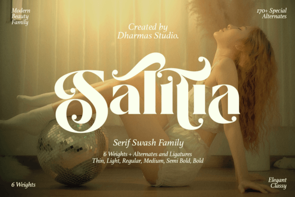 Salitia: A Fresh, Dot-Swash Serif for Bold Brand Moments