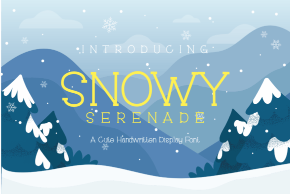 Snowy Serenade: A Winter-Soft Serif Display Font for Thoughtful Publishing
