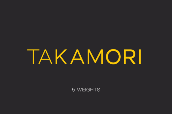 Takamori: A Refined Sans Serif for Digital Clarity and Brand Poise