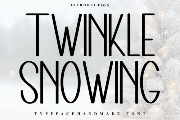Twinkle Snowing: A Delicate Sans Serif for Winter-Soft Editorial Moments