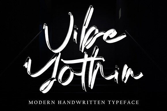 Vibe Yothin: A Modern Brush Script Font That Elevates Digital Branding